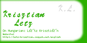 krisztian letz business card